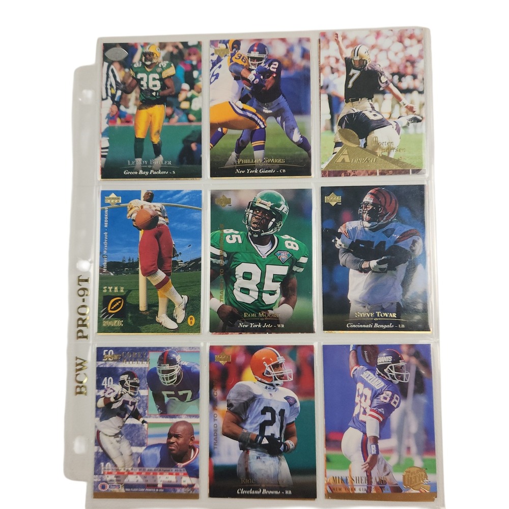 Lot [126] VTG 90s Football Cards Score Fleer Pro Set HOF Rice Smith Sanders